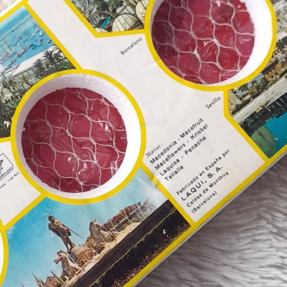 SOLD🔶️🔶️🔶️🔶️🔶️🔶️Vintage Glycerine Soap 6oz Macedonia Bicolor Made In Spain - Picture 3 of 4